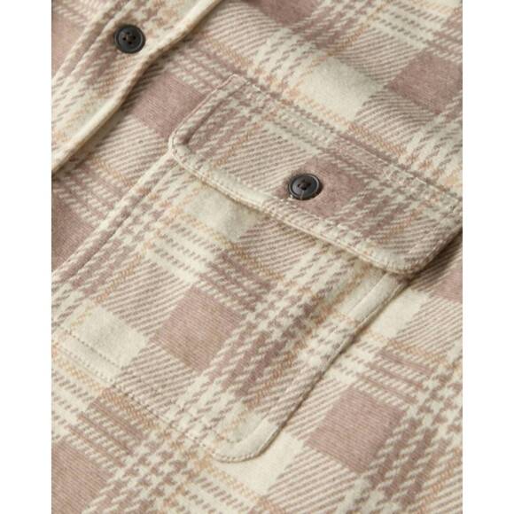 NEW FAHERTY legend sweater shirt in sandbar plaid - Picture 6 of 7